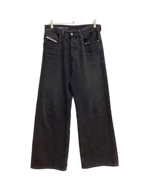DIESEL（ディーゼル）DIESEL (ディーゼル) D-RISE リラックスフィット デニムパンツ ブラック サイズ:W28L30の古着・服飾アイテム