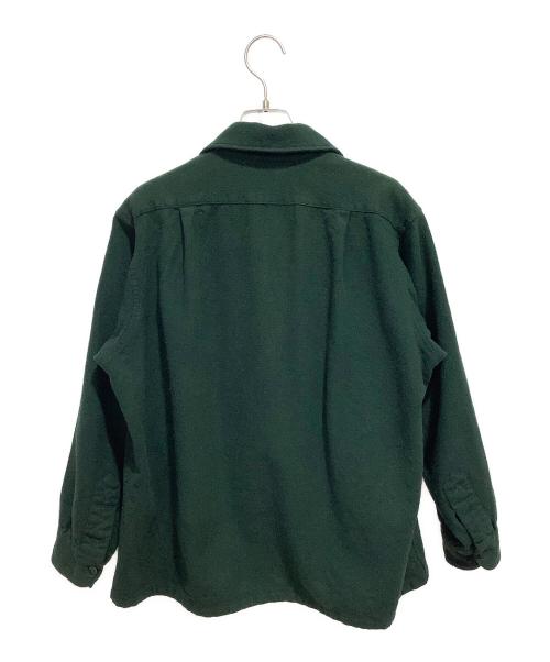 PENDLETON（ペンドルトン）PENDLETON (ペンドルトン) 70s ボードシャツ 無地 グリーン サイズ:Lの古着・服飾アイテム