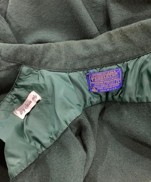 PENDLETON（ペンドルトン）PENDLETON (ペンドルトン) 70s ボードシャツ 無地 グリーン サイズ:Lの古着・服飾アイテム