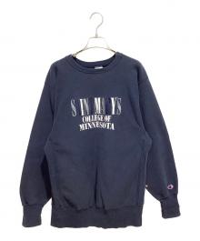 Champion REVERSE WEAVE（チャンピオン リバース ウィーブ）の古着「クルーネックスウェット」｜ネイビー
