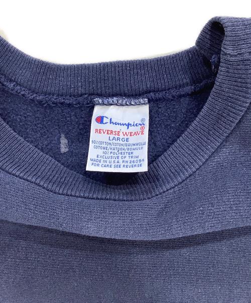 Champion REVERSE WEAVE（チャンピオン リバース ウィーブ）Champion REVERSE WEAVE (チャンピオン リバース ウィーブ) クルーネックスウェット ネイビー サイズ:LARGEの古着・服飾アイテム