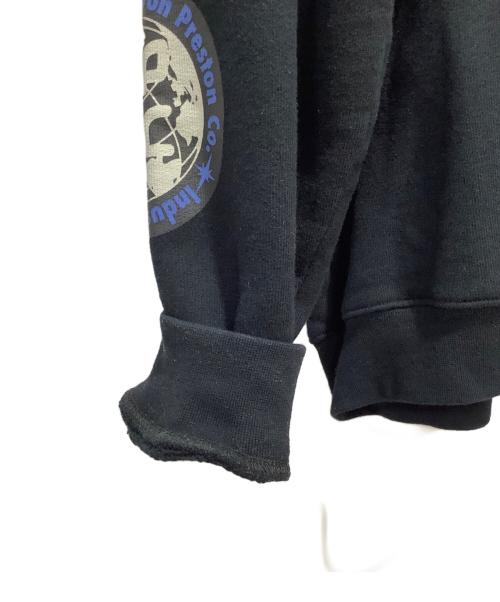 HERON PRESTON（ヘロンプレストン）HERON PRESTON (ヘロンプレストン) WORLD WIDE LOVE プリント スウェット ブラック サイズ:Lの古着・服飾アイテム
