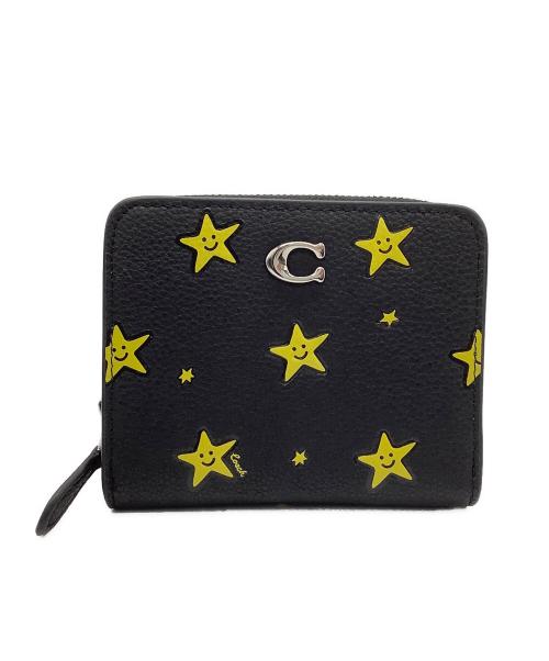COACH（コーチ）COACH (コーチ) コズミック ビルフォールド ウォレット・スター プリント  ブラックの古着・服飾アイテム