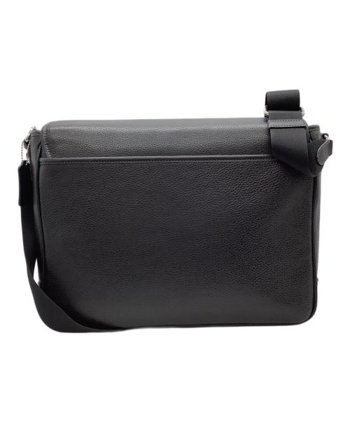COACH（コーチ）COACH (コーチ) レザーメッセンジャーバッグ ブラックの古着・服飾アイテム