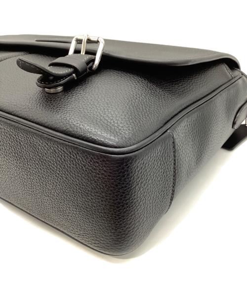 COACH（コーチ）COACH (コーチ) レザーメッセンジャーバッグ ブラックの古着・服飾アイテム