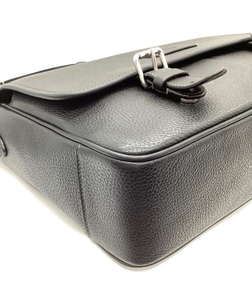 COACH（コーチ）COACH (コーチ) レザーメッセンジャーバッグ ブラックの古着・服飾アイテム