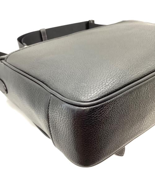 COACH（コーチ）COACH (コーチ) レザーメッセンジャーバッグ ブラックの古着・服飾アイテム