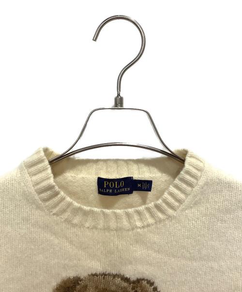POLO RALPH LAUREN（ポロ・ラルフローレン）POLO RALPH LAUREN (ポロ・ラルフローレン) Polo ベア ウール セーター ベージュ サイズ:Mの古着・服飾アイテム