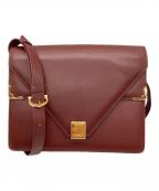 Cartierカルティエ）の古着「マストライン ダブルフラップショルダーバッグ」｜レッド