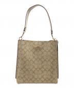 COACHコーチ）の古着「ワンショルダーバッグ」｜ベージュ