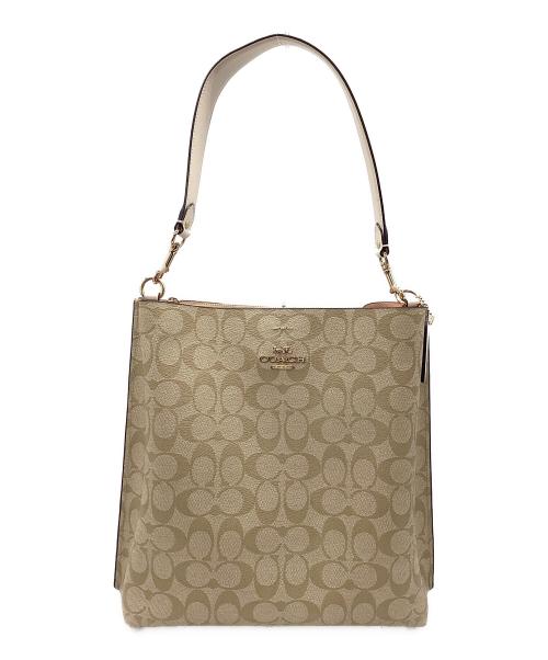 COACH（コーチ）COACH (コーチ) ワンショルダーバッグ ベージュの古着・服飾アイテム