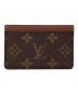 LOUIS VUITTON (ルイ ヴィトン) モノグラム 名刺入れ ブラウン：18000円