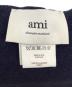 中古・古着 AMI Alexandre Mattiussi (アミアレクサンドルマテュッシ) LEATHER PATCH SCARF ネイビー：12000円