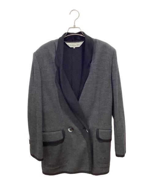 Christian Dior（クリスチャン ディオール）Christian Dior (クリスチャン ディオール) ウールジャケット グレー サイズ:Lの古着・服飾アイテム