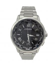 CITIZEN（シチズン）の古着「ソーラー充電 腕時計 SSブレスレット」｜ブラック