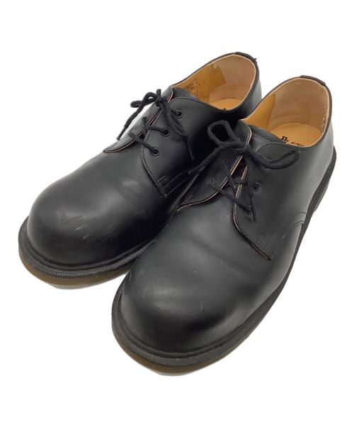 Dr.Martens（ドクターマーチン）Dr.Martens (ドクターマーチン) スチールトゥ 3ホールシューズ ブラック サイズ:UK10の古着・服飾アイテム