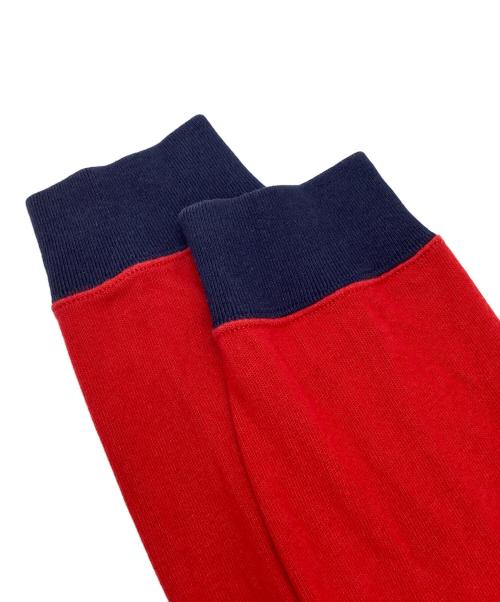 POLO RALPH LAUREN（ポロ・ラルフローレン）POLO RALPH LAUREN (ポロ・ラルフローレン) ポロベア ラガーシャツ レッド×ネイビー サイズ:Lの古着・服飾アイテム