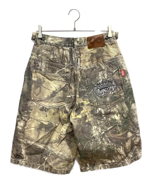 9090（9090）9090 (9090) King Logo Assort Buggy Jorts リアルツリー サイズ:Mの古着・服飾アイテム
