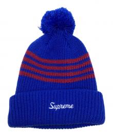 SUPREME（シュプリーム）の古着「2013FW 4-Stripe Loose Gauge Beanie」｜ブルー