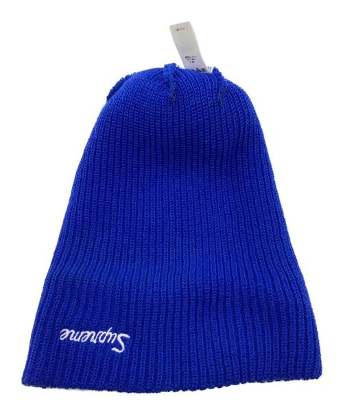 SUPREME（シュプリーム）SUPREME (シュプリーム) 2013FW 4-Stripe Loose Gauge Beanie ブルーの古着・服飾アイテム