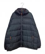 Eddie Bauerエディーバウアー）の古着「WIDE CHANNEL HOODED DOWN JACKET」｜ネイビー