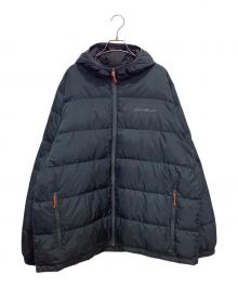 Eddie Bauer（エディーバウアー）の古着「WIDE CHANNEL HOODED DOWN JACKET」｜ネイビー
