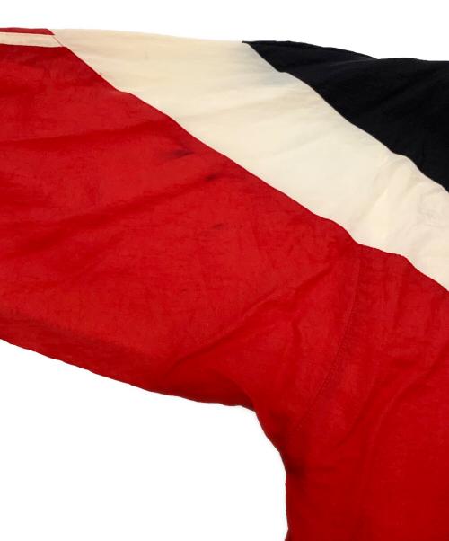 adidas（アディダス）adidas (アディダス) ナイロンジャケット ブラック×レッド サイズ:XLの古着・服飾アイテム