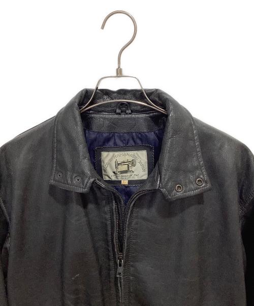 KUSHITANI（クシタニ）KUSHITANI (クシタニ) ハリントン レザー ジャケット ブラック サイズ:Lの古着・服飾アイテム