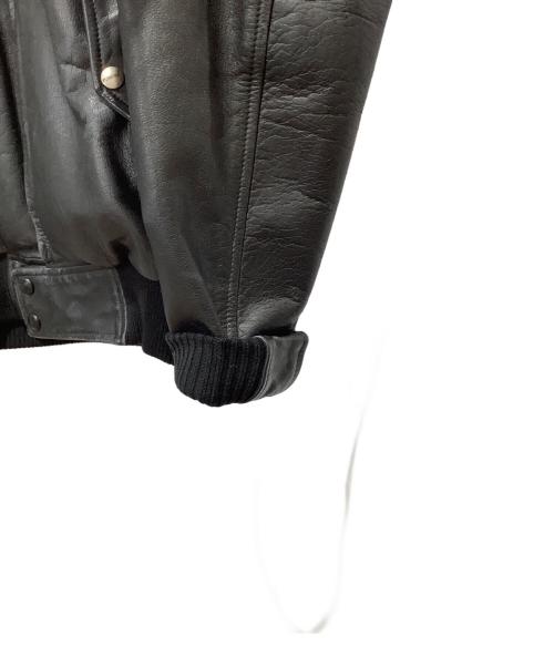 KUSHITANI（クシタニ）KUSHITANI (クシタニ) ハリントン レザー ジャケット ブラック サイズ:Lの古着・服飾アイテム