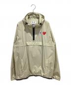 K-WAY×PLAY COMME des GARCONSケイウェイ×プレイコムデギャルソン）の古着「アノラックパーカー」｜ベージュ