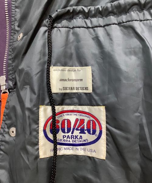 SIERRA DESIGNS（シエラデザインズ）SIERRA DESIGNS (シエラデザインズ) anachronorm (アナクロノーム) 60/40 MOUNTAIN PARKA パープル サイズ:USA Mの古着・服飾アイテム