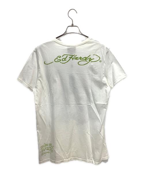 Ed Hardy（エド ハーディー）ED HARDY (エド ハーディー) 7 BASIC SS TEE ホワイト サイズ:XL 未使用品の古着・服飾アイテム