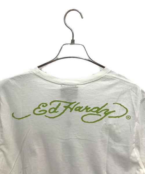 Ed Hardy（エド ハーディー）ED HARDY (エド ハーディー) 7 BASIC SS TEE ホワイト サイズ:XL 未使用品の古着・服飾アイテム