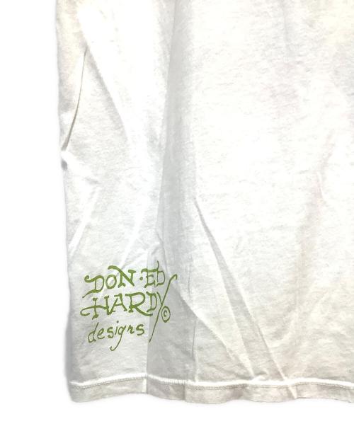 Ed Hardy（エド ハーディー）ED HARDY (エド ハーディー) 7 BASIC SS TEE ホワイト サイズ:XL 未使用品の古着・服飾アイテム