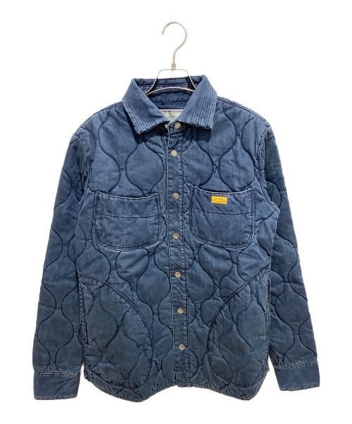 NATAL DESIGN（ネイタルデザイン）NATAL DESIGN (ネイタルデザイン) QUILTED SHIRTS インディゴ サイズ:Lの古着・服飾アイテム