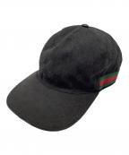 GUCCIグッチ）の古着「GG キャップ」｜ブラック