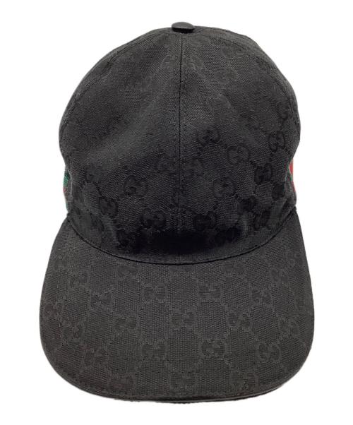 GUCCI（グッチ）GUCCI (グッチ) GG キャップ ブラック サイズ:Mの古着・服飾アイテム