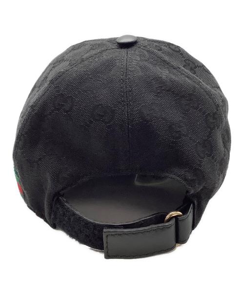 GUCCI（グッチ）GUCCI (グッチ) GG キャップ ブラック サイズ:Mの古着・服飾アイテム