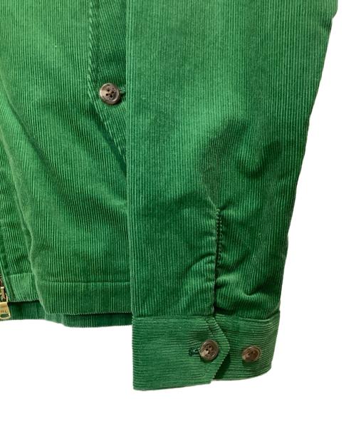 POLO GOLF（ポロ ゴルフ）POLO GOLF (ポロ ゴルフ) コーデュロイ ハリントンジャケット グリーン サイズ:Lの古着・服飾アイテム