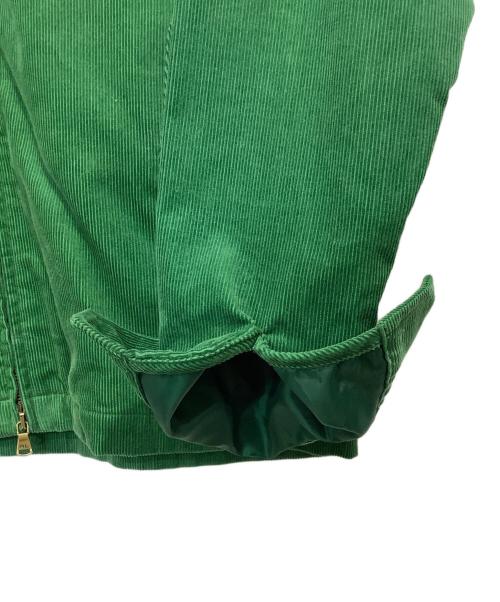 POLO GOLF（ポロ ゴルフ）POLO GOLF (ポロ ゴルフ) コーデュロイ ハリントンジャケット グリーン サイズ:Lの古着・服飾アイテム