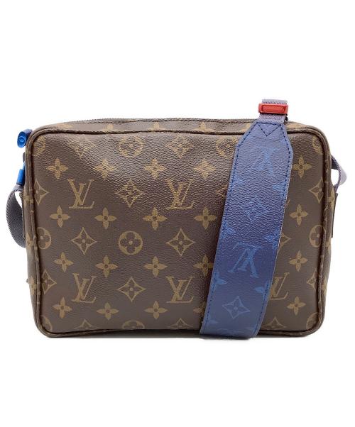 LOUIS VUITTON（ルイ ヴィトン）LOUIS VUITTON (ルイ ヴィトン) ショルダーバッグ ブラウン×ブルーの古着・服飾アイテム