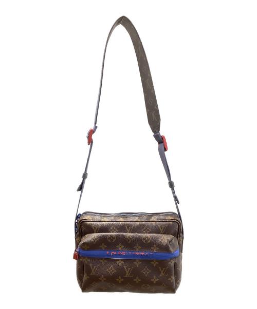 LOUIS VUITTON（ルイ ヴィトン）LOUIS VUITTON (ルイ ヴィトン) ショルダーバッグ ブラウン×ブルーの古着・服飾アイテム