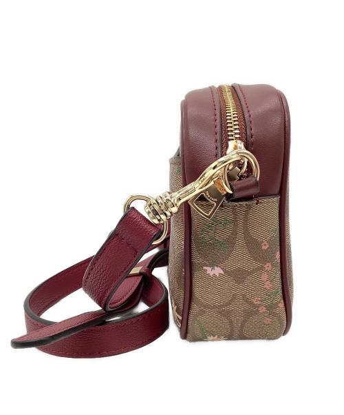 COACH（コーチ）COACH (コーチ) ショルダーバッグ ベージュ×ボルドーの古着・服飾アイテム