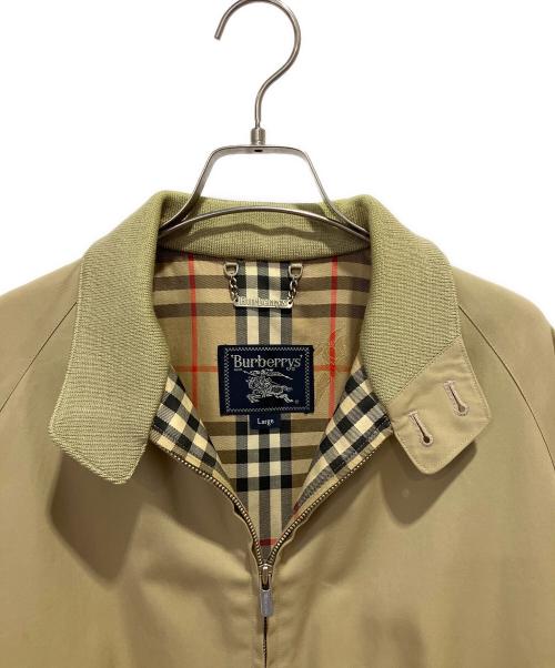 Burberry's（バーバリーズ）Burberry's (バーバリーズ) ノバチェック ハリントンジャケット ベージュ サイズ:Lの古着・服飾アイテム