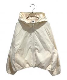 NIKE（ナイキ）の古着「オーバーサイフフーデットジャケット」｜ベージュ