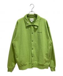 Snow peak×JOURNAL STANDARD（スノーピーク×ジャーナルスタンダード）の古着「リサイクル コットンスナップ カーディガン」｜黄緑