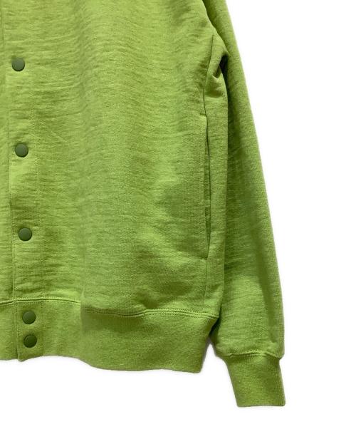 Snow peak（スノーピーク）Snow peak (スノーピーク) JOURNAL STANDARD (ジャーナルスタンダード) リサイクル コットンスナップ カーディガン 黄緑 サイズ:Mの古着・服飾アイテム