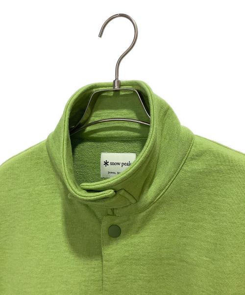 Snow peak（スノーピーク）Snow peak (スノーピーク) JOURNAL STANDARD (ジャーナルスタンダード) リサイクル コットンスナップ カーディガン 黄緑 サイズ:Mの古着・服飾アイテム