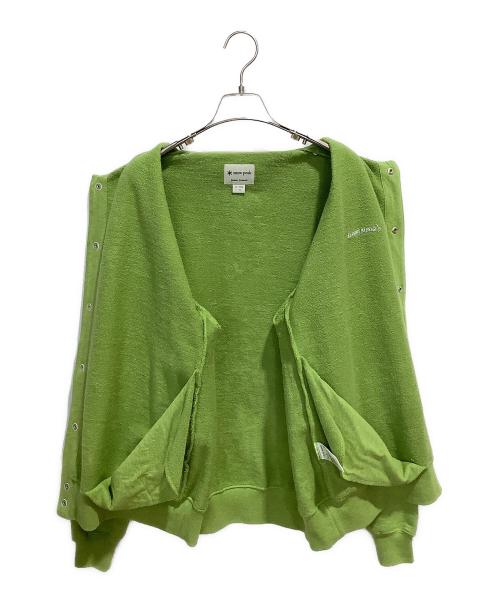 Snow peak（スノーピーク）Snow peak (スノーピーク) JOURNAL STANDARD (ジャーナルスタンダード) リサイクル コットンスナップ カーディガン 黄緑 サイズ:Mの古着・服飾アイテム