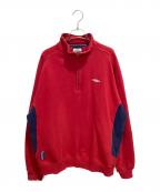 UMBROアンブロ）の古着「ハーフジップスウェット」｜レッド